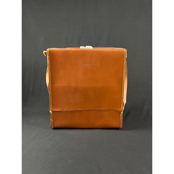 Vintage Leather Carrying Case Bag For Polaroid Land Camera Hipster - Case Only